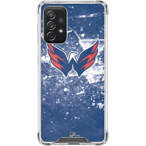 NHL Washington Capitals Frozen Galaxy A72 5G Clear Case
