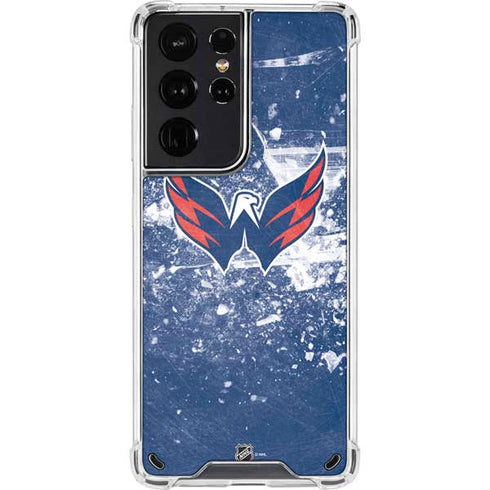 NHL Washington Capitals Frozen Galaxy S21 Ultra 5G Clear Case