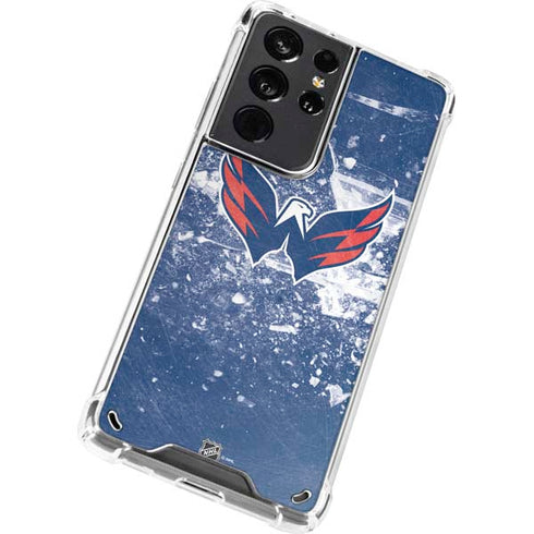 NHL Washington Capitals Frozen Galaxy S21 Ultra 5G Clear Case