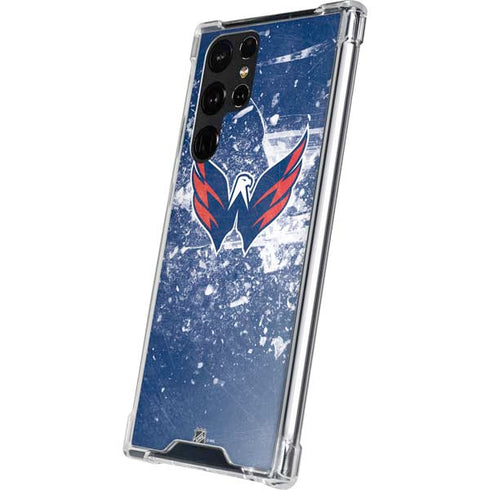 NHL Washington Capitals Frozen Galaxy S22 Ultra Clear Case