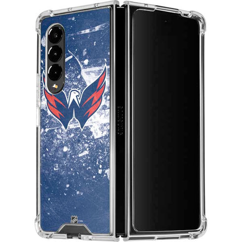 NHL Washington Capitals Frozen Galaxy Z Fold4 5G Clear Case