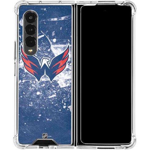 NHL Washington Capitals Frozen Galaxy Z Fold4 5G Clear Case