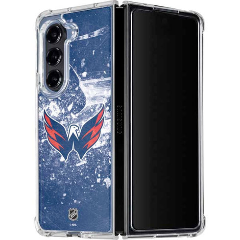 NHL Washington Capitals Frozen Galaxy Z Fold5 5G Clear Case