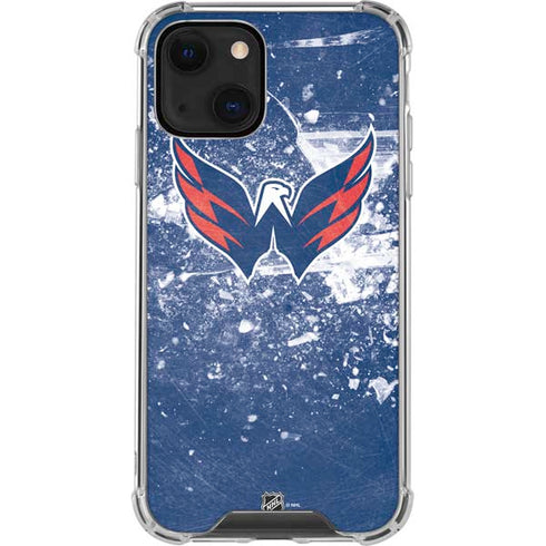 NHL Washington Capitals Frozen iPhone 13 Mini Clear Case