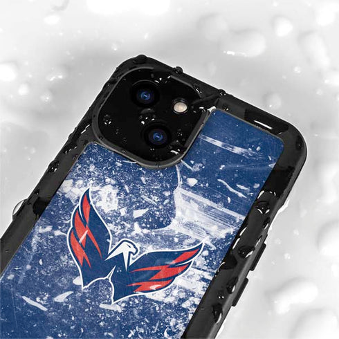 NHL Washington Capitals Frozen iPhone 15 Plus Waterproof Case