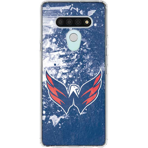 NHL Washington Capitals Frozen LG Stylo 6 Clear Case