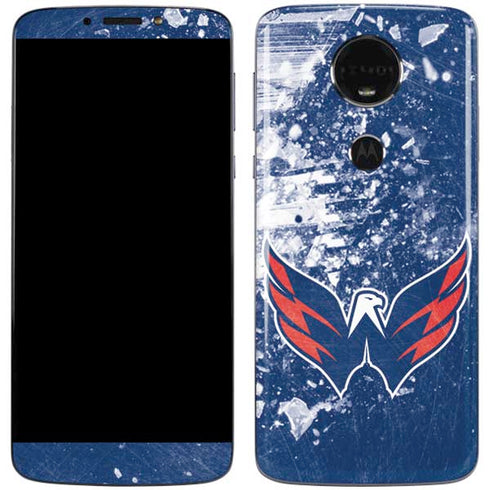 NHL Washington Capitals Frozen Moto E5 Plus Skin