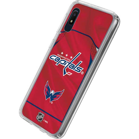 NHL Washington Capitals Home Jersey Galaxy A10e Clear Case