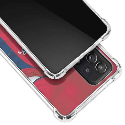 NHL Washington Capitals Home Jersey Galaxy A52 5G Clear Case