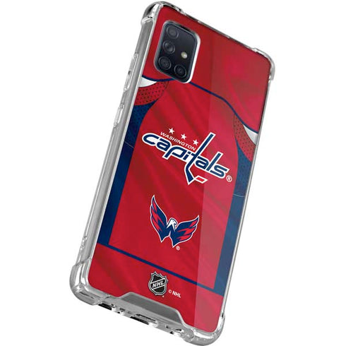 NHL Washington Capitals Home Jersey Galaxy A71 5G Clear Case