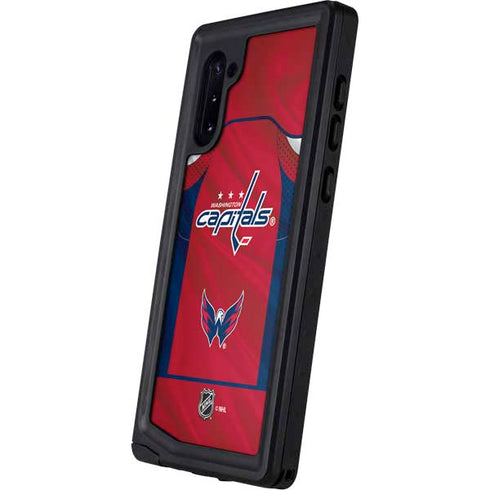 NHL Washington Capitals Home Jersey Galaxy Note 10 Waterproof Case