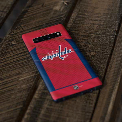 NHL Washington Capitals Home Jersey Galaxy S10 Skin