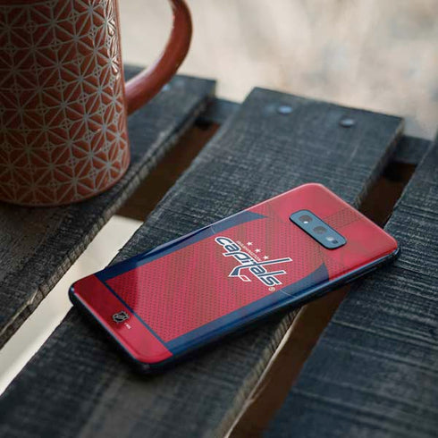 NHL Washington Capitals Home Jersey Galaxy S10e Skin