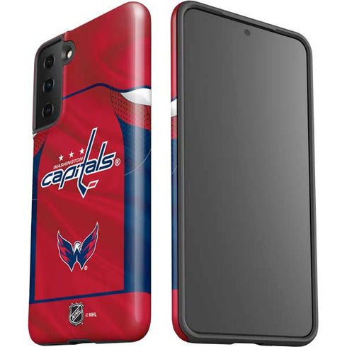 NHL Washington Capitals Home Jersey Galaxy S21 FE Pro Case