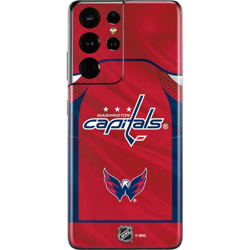 NHL Washington Capitals Home Jersey Galaxy S21 Ultra 5G Skin
