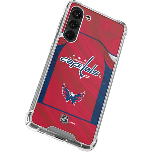 NHL Washington Capitals Home Jersey Galaxy S23 Plus Clear Case
