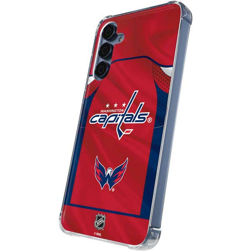 NHL Washington Capitals Home Jersey Galaxy S24 Clear Case