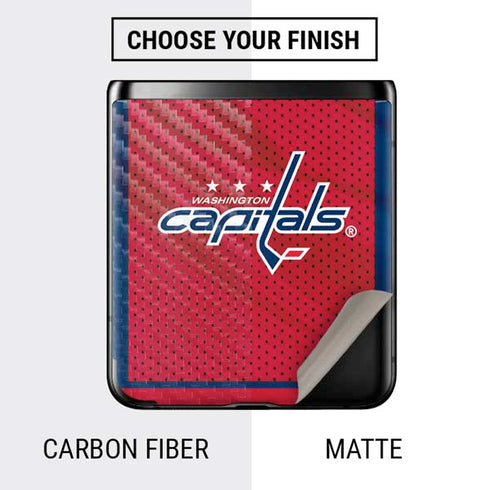 NHL Washington Capitals Home Jersey Galaxy Z Flip Skin