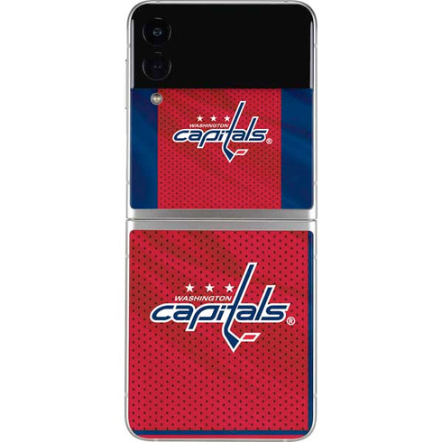 NHL Washington Capitals Home Jersey Galaxy Z Flip4 5G Skin