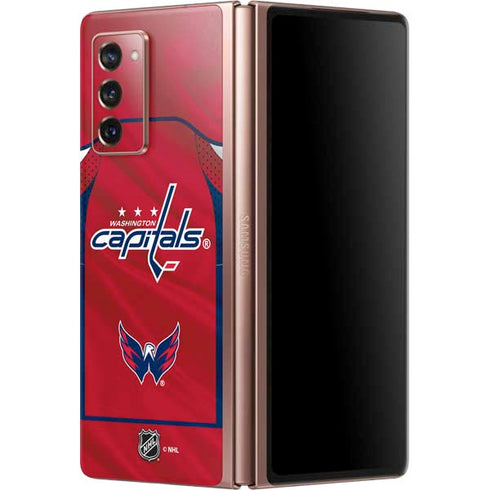 NHL Washington Capitals Home Jersey Galaxy Z Fold2 5G Skin