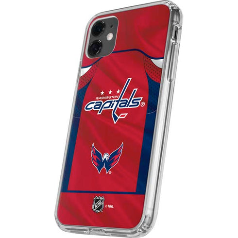 NHL Washington Capitals Home Jersey iPhone 11 Clear Case
