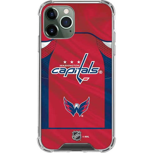 NHL Washington Capitals Home Jersey iPhone 11 Pro Max Clear Case