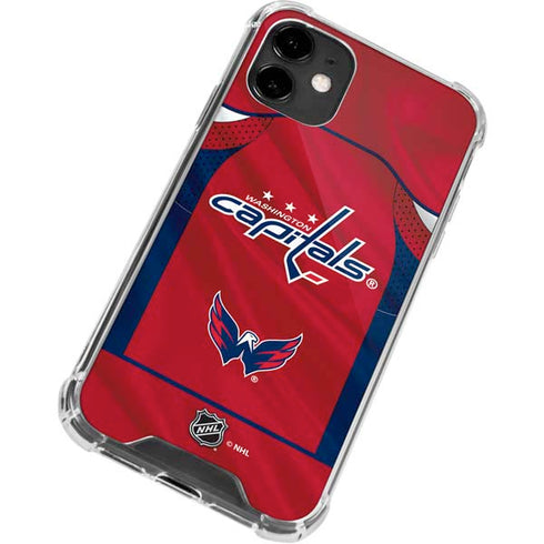 NHL Washington Capitals Home Jersey iPhone 12 Clear Case