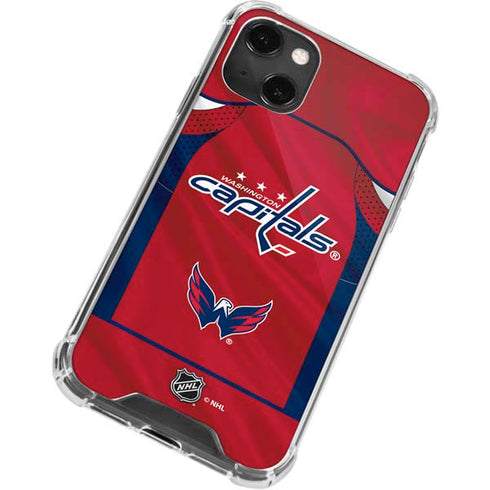 NHL Washington Capitals Home Jersey iPhone 13 Mini Clear Case