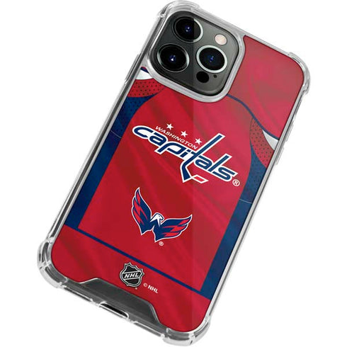 NHL Washington Capitals Home Jersey iPhone 13 Pro Clear Case