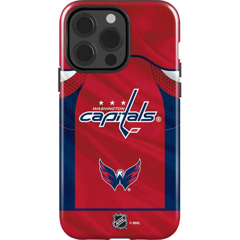 NHL Washington Capitals Home Jersey iPhone 15 Pro Impact Case