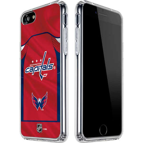 NHL Washington Capitals Home Jersey iPhone SE (2nd & 3rd Gen) Clear Case