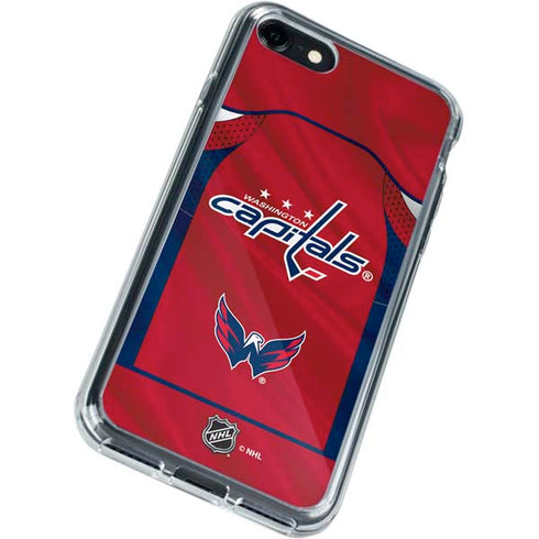 NHL Washington Capitals Home Jersey iPhone SE (2nd & 3rd Gen) Clear Case