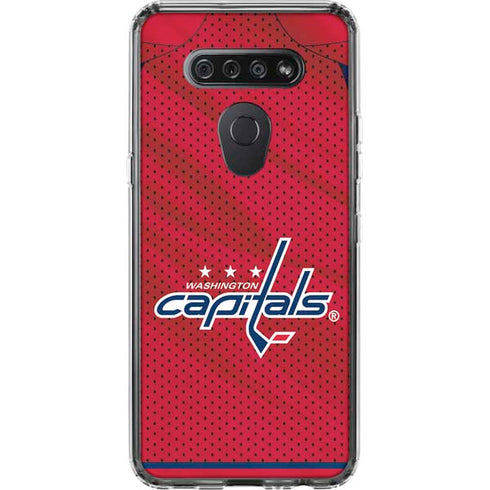 NHL Washington Capitals Home Jersey LG K51/Q51 Clear Case