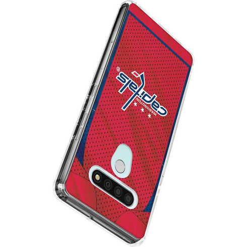 NHL Washington Capitals Home Jersey LG Stylo 6 Clear Case