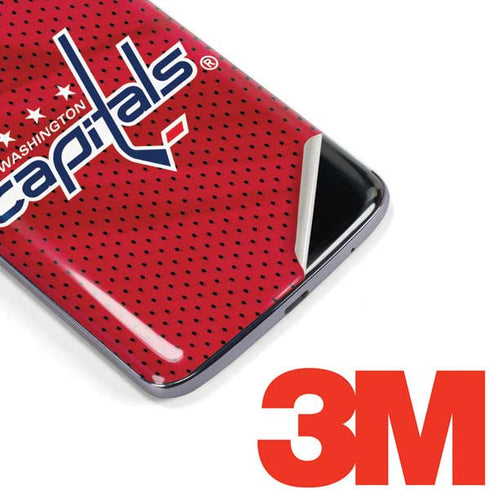 NHL Washington Capitals Home Jersey Moto E5 Plus Skin