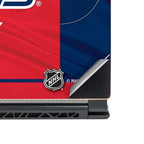 NHL Washington Capitals Home Jersey MSI GS65 Stealth Laptop Skin