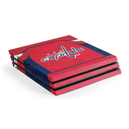 NHL Washington Capitals Home Jersey PS4 Pro Console Skin