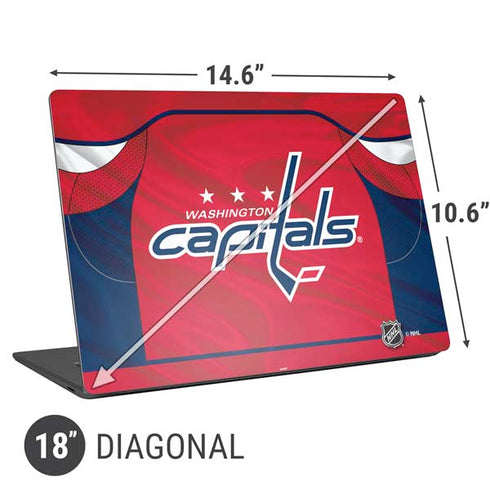 NHL Washington Capitals Home Jersey Universal Laptop 18in (14.6 x 10.6in) Skin