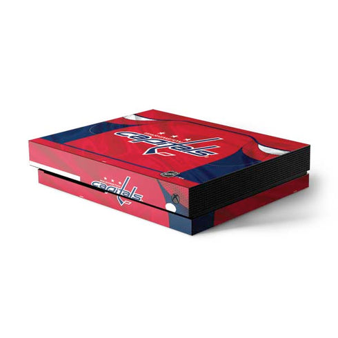 NHL Washington Capitals Home Jersey Xbox One X Console Skin