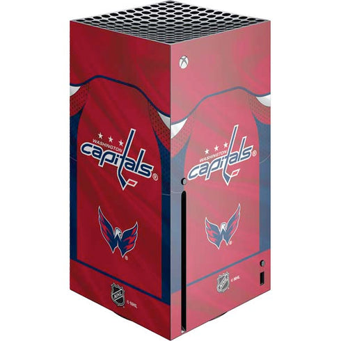 NHL Washington Capitals Home Jersey Xbox Series X Console Skin