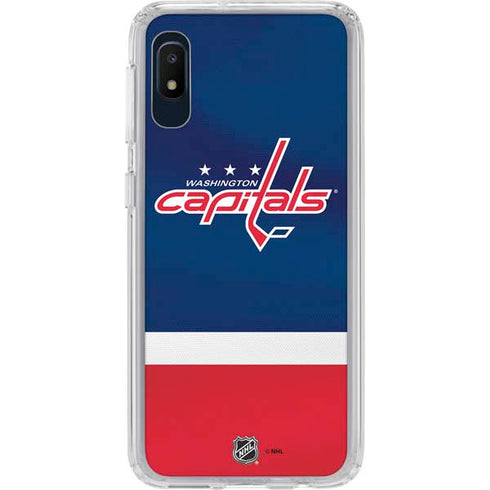 NHL Washington Capitals Jersey Galaxy A10e Clear Case