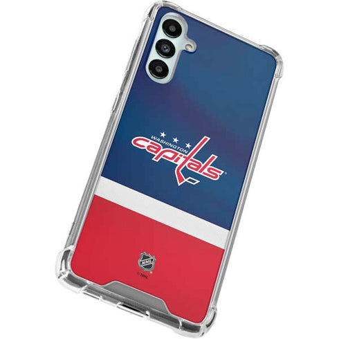 NHL Washington Capitals Jersey Galaxy A15 5G Clear Case
