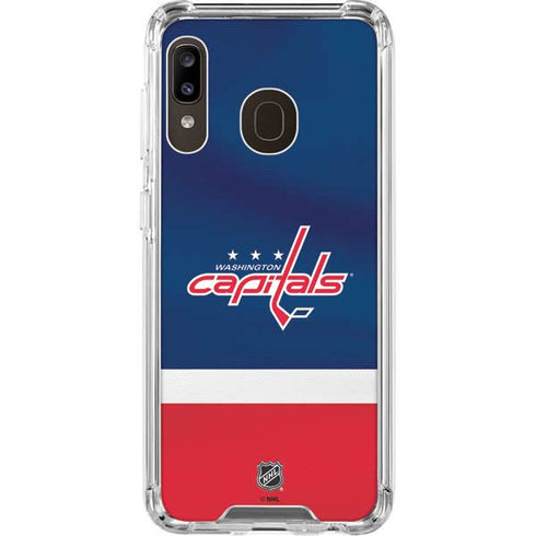 NHL Washington Capitals Jersey Galaxy A30 Clear Case