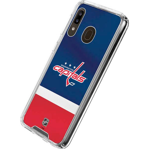 NHL Washington Capitals Jersey Galaxy A30 Clear Case