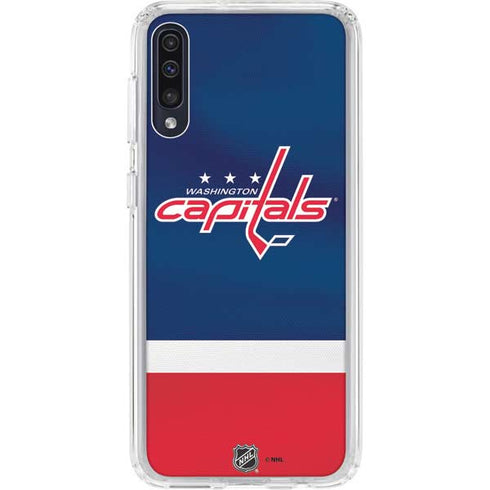 NHL Washington Capitals Jersey Galaxy A50 Clear Case