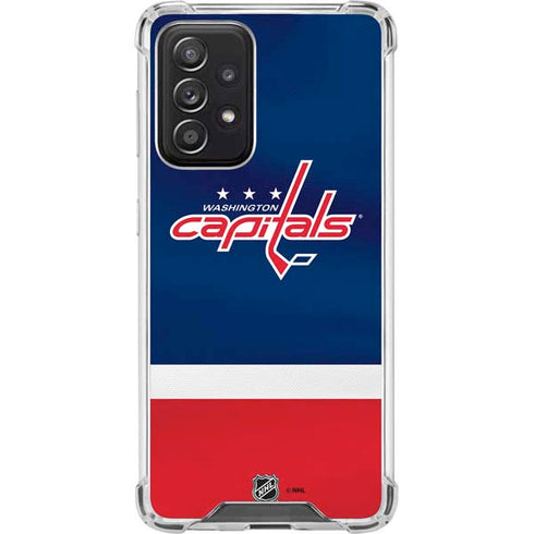 NHL Washington Capitals Jersey Galaxy A52 5G Clear Case