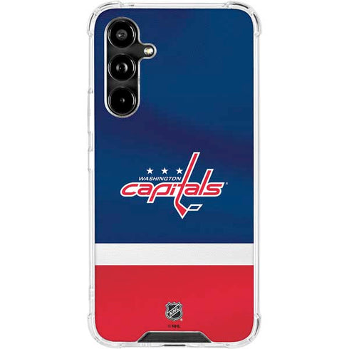 NHL Washington Capitals Jersey Galaxy A54 5G Clear Case