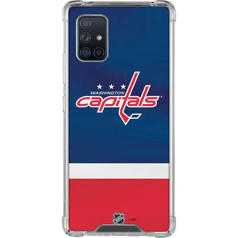 NHL Washington Capitals Jersey Galaxy A71 5G Clear Case