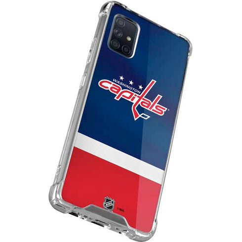 NHL Washington Capitals Jersey Galaxy A71 5G Clear Case