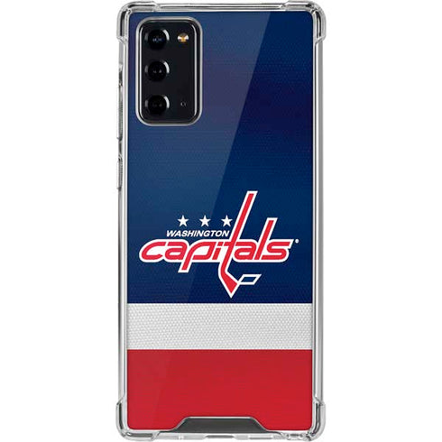 NHL Washington Capitals Jersey Galaxy Note20 5G Clear Case